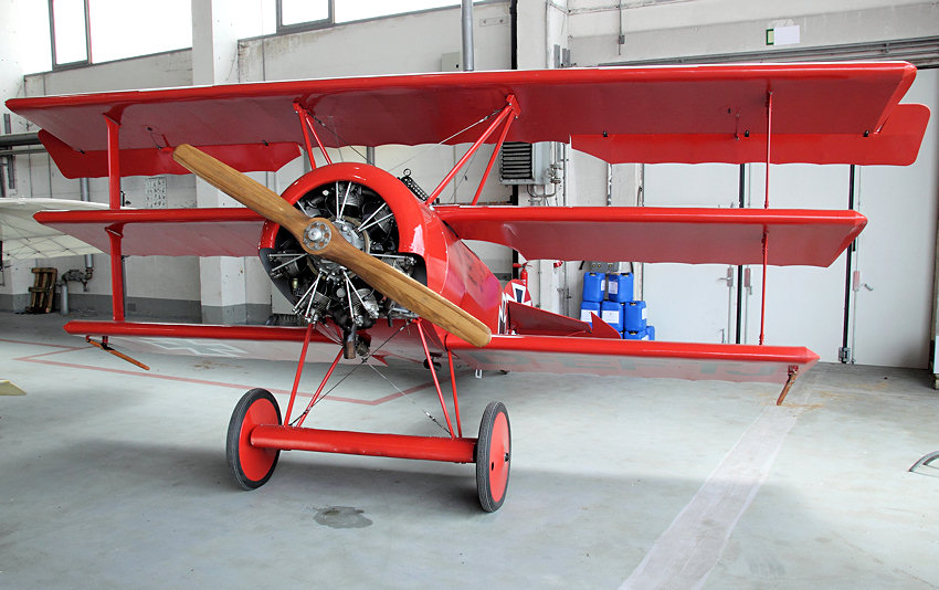Fokker DR I: Dreidecker-Jagdflugzeug von 1917 des "Roten Baron" Manfred von Richthofen