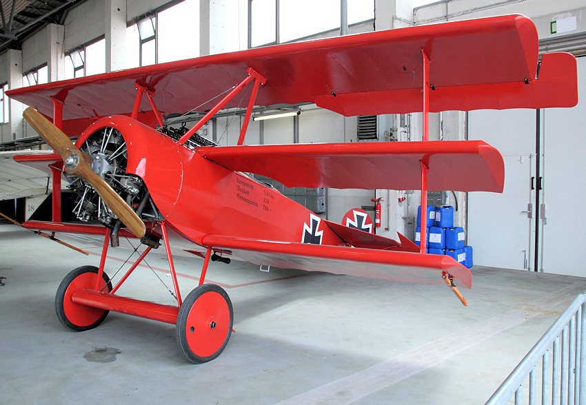 Fokker DR I - Dreidecker-Jagdflugzeug des "Roten Baron" Manfred von Richthofen
