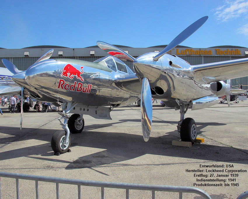 P-38 Lightning:  Kampfflugzeug der USA des Zweiten Weltkriegs