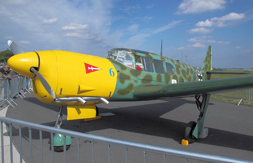 Messerschmitt Me 208 (Nord 1101 Noralpha): Das Flugzeug ist eine in Frankreich gebaute Nachkriegsversion