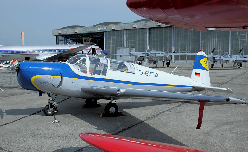 Saab Safir 91 B: einmotorigen Tiefdecker mit einziehbarem Dreibeinfahrwerk des schwedischen Herstellers Saab