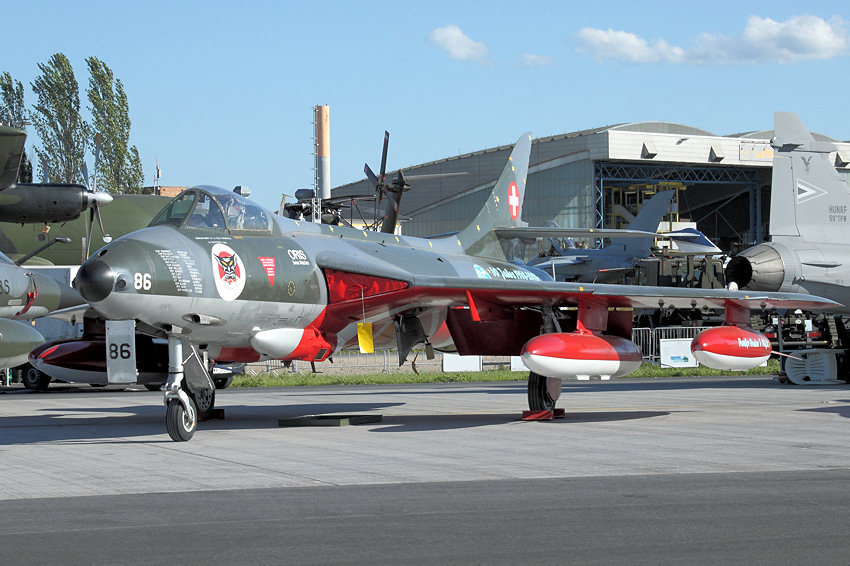Hawker Hunter Mk.58: ein für die Schweizer Luftwaffe gebautes Exportmodell der F Mk.6