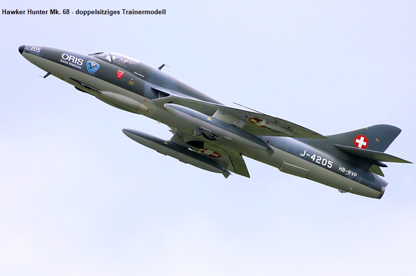 Hawker Hunter Mk. 68 - doppelsitziges Trainermodell