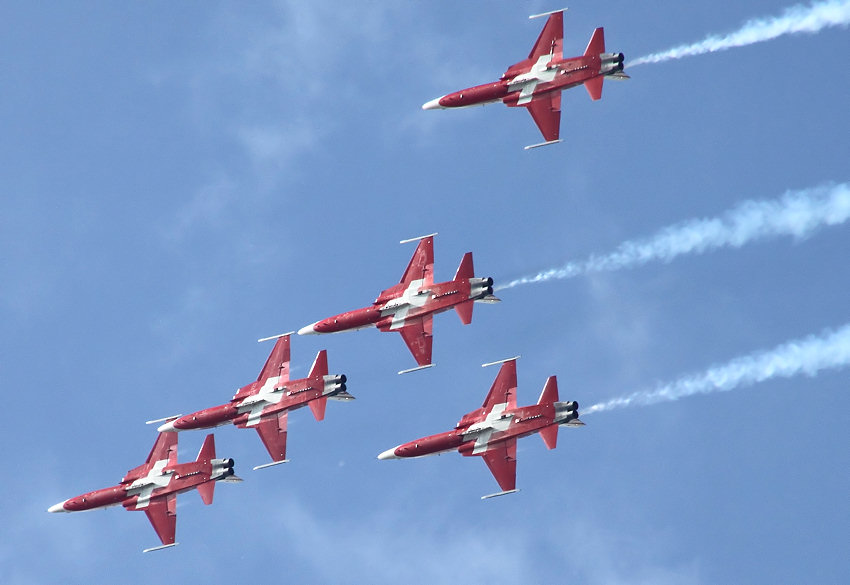Northrop F-5E Tiger II: Jagdflugzeug, das von der Kunstflugstaffel Patrouille Suisse genutzt wird