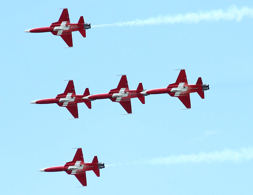 Northrop F-5 Tiger II: Jagdflugzeug, das von der Kunstflugstaffel Patrouille Suisse genutzt wird