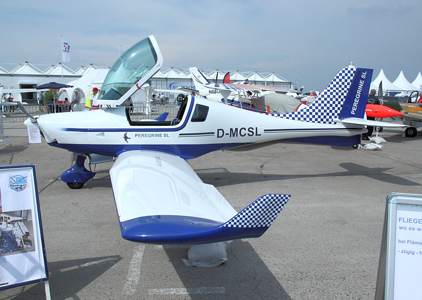FA 01 Peregrine SL: UL-Flugzeug mit oder ohne Rettungssystem (472,5 bzw. 450 kg Abfluggewicht)