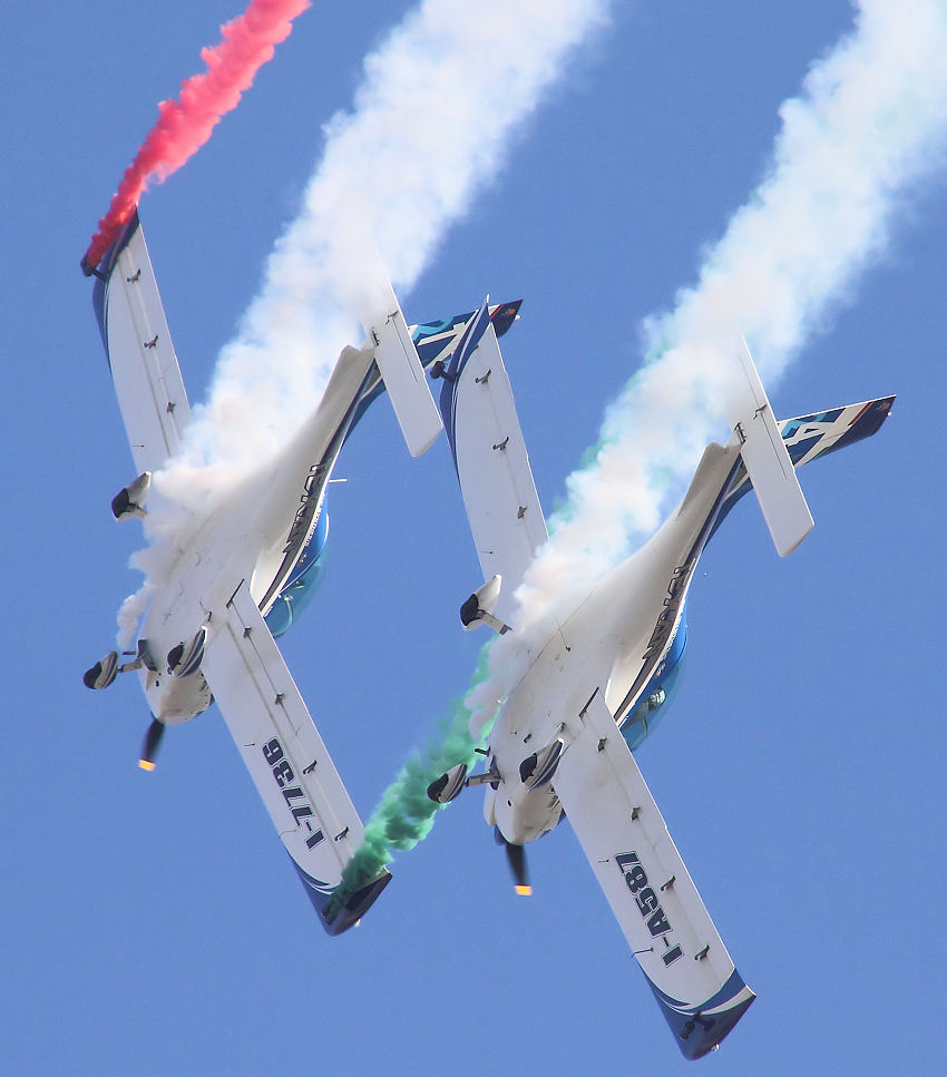 Fly Synthesis Texan: Die Kunstflugstaffel "Wefly! Team" fliegt diese italienischen Ultraleicht-Flugzeuge