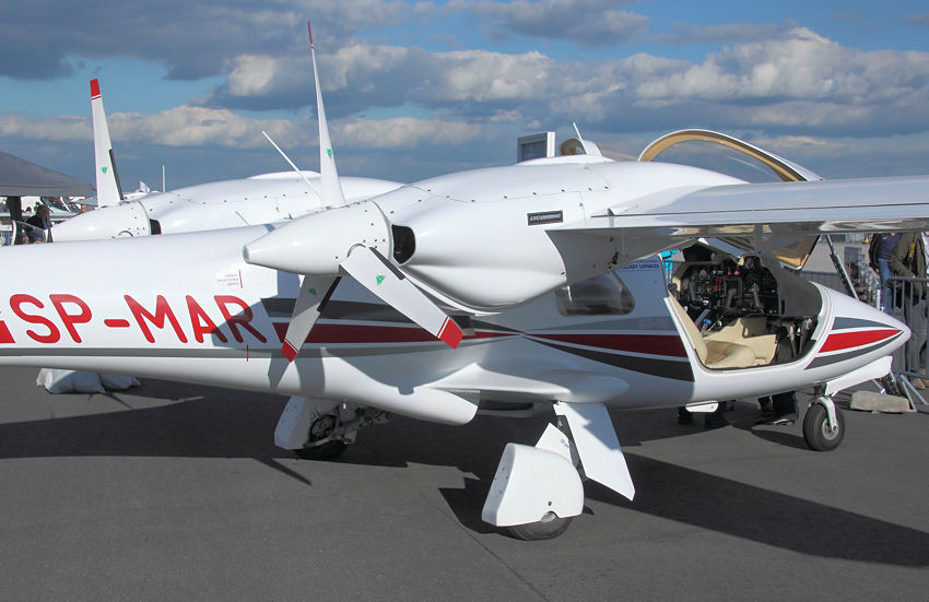 Marganski & Myslowski EM-11C Orka: Geschäftsflugzeug als Hochdecker mit zwei Schubpropeller