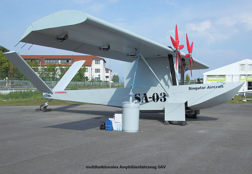 Singular Aircraft SA-03: vielseitig einsetzbare Drohne (Brandbekämpfung, Landwirtschaft, Aufklärung)