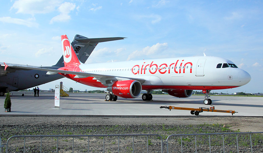 AIrbus A-320: Flugzeug der Fluggesellschaft Air Berlin