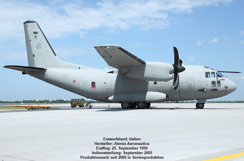 Alenia C-27J Spartan: militärischer Mehrzwecktransporter mit Kurzstart-Eigenschaften (STOL)