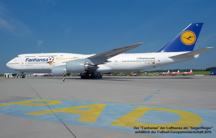Boeing 747-830 Siegerflieger Fanhansa