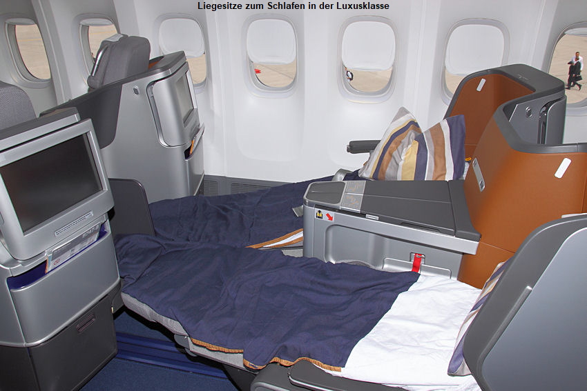 Boeing 747-8 Intercontinental: Liegesitze der Luxusklasse