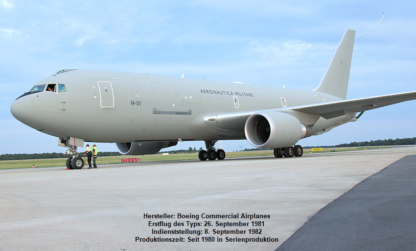 Boeing KC-767 A: Tankflugzeug und Truppentransporter der U.S. Air Force (hier: Italian Air Force)