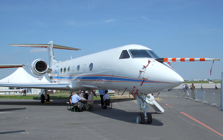 Gulfstream G550: Forschungsflugzeug HALO (High Altitude and Long Range Research Aircraft) des Deutschen Zentrums für Luft- und Raumfahrt (DLR)