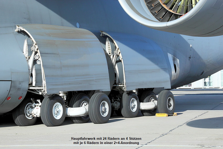 Lockheed C-5 Galaxy: Hauptfahrwerk