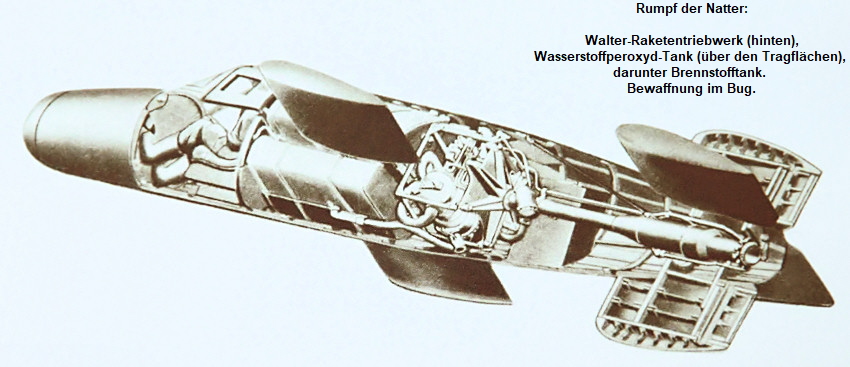 Bachem Ba 349 A Natter: senkrecht startende Rakete mit Raketengeschossen