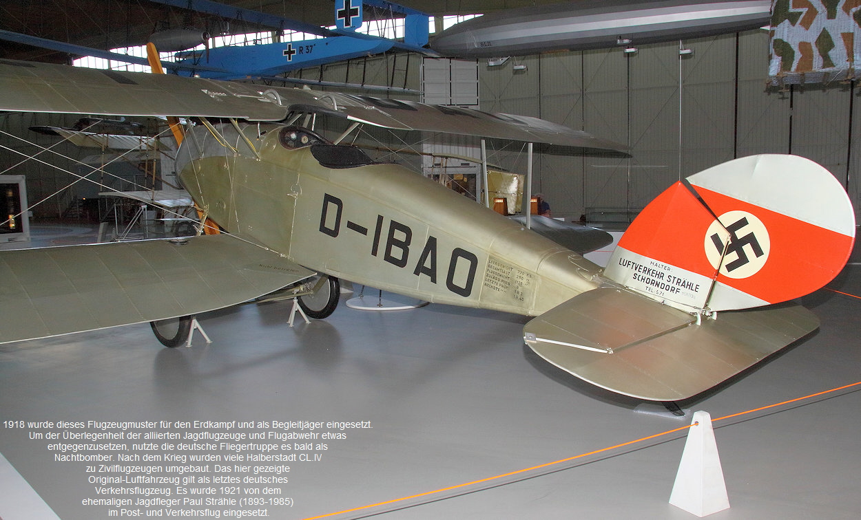 Halberstadt CL.IV - Heckansicht