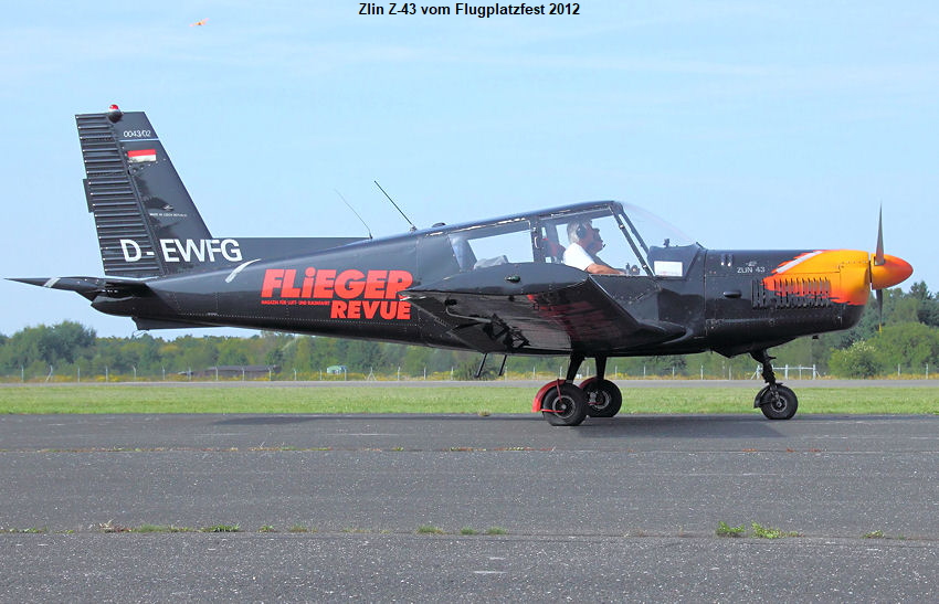 Zlin Z-43:  4-sitzige Version der Zlin Z-42 - Kunstflug