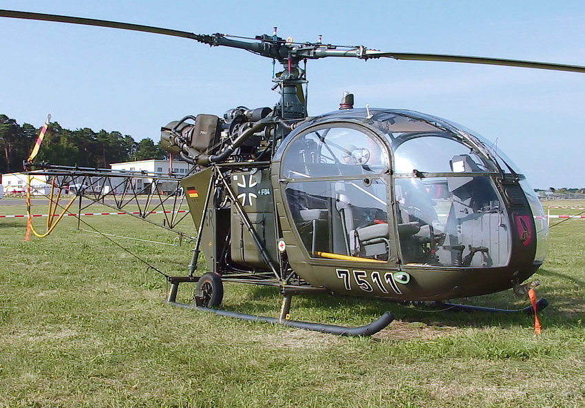 Aerospatiale Alouette II: Erster Hubschrauber der Welt mit Turbinentriebwerk