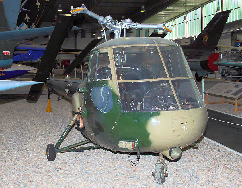 Saunders Roe “Skeeter” MK 50: Der Start vom Motor des Hunschraubers erfolgte mittels Kartusche