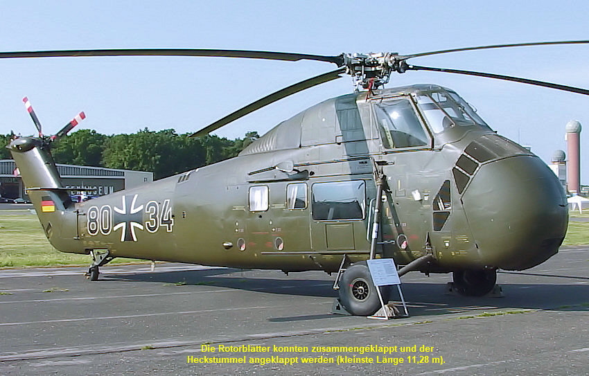 Sikorsky H-34 G (S-58): mittlerer Transporthubschrauber mit 9-Zylinder-Sternmotor