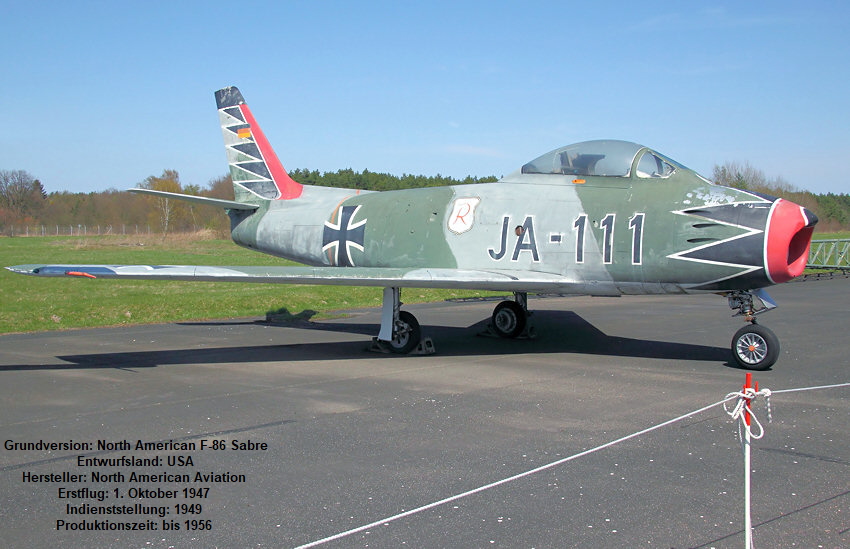 CANADAIR CL-13B “SABRE” MK.6: Lizenzbau der North American F-86 Sabre als Trainer der dt. Luftwaffe