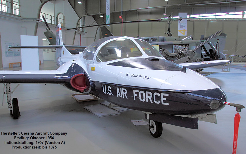 Cessna T-37 B Tweet: erstes amerikanische Strahlflugzeug, das für reine Schulungszwecke konzipiert wurde