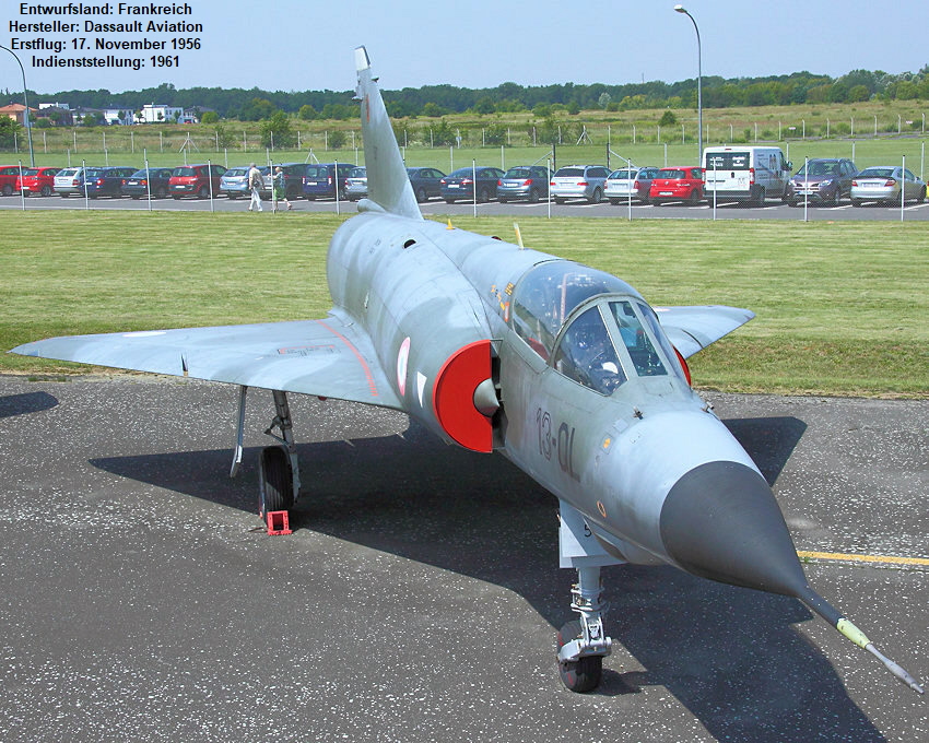 Dassault Mirage III: französisches Jagdflugzeug von 1967 mit Deltaflügel