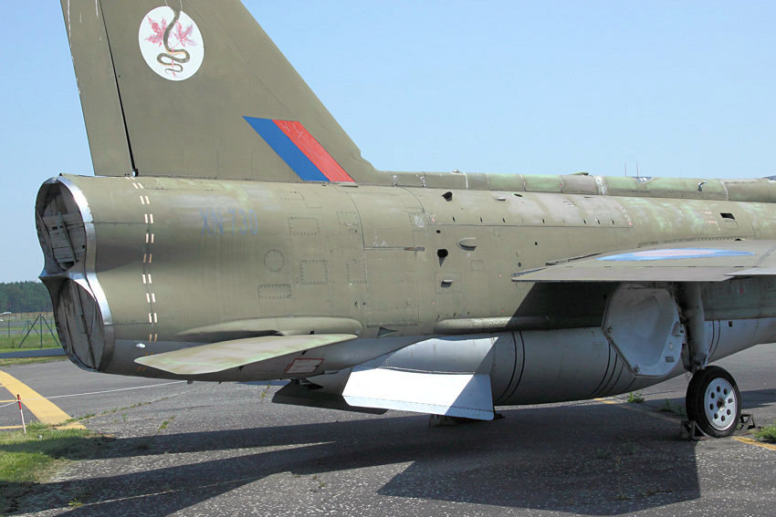 English Electric (BAC) Lightning F Mk.2A: Heckansicht