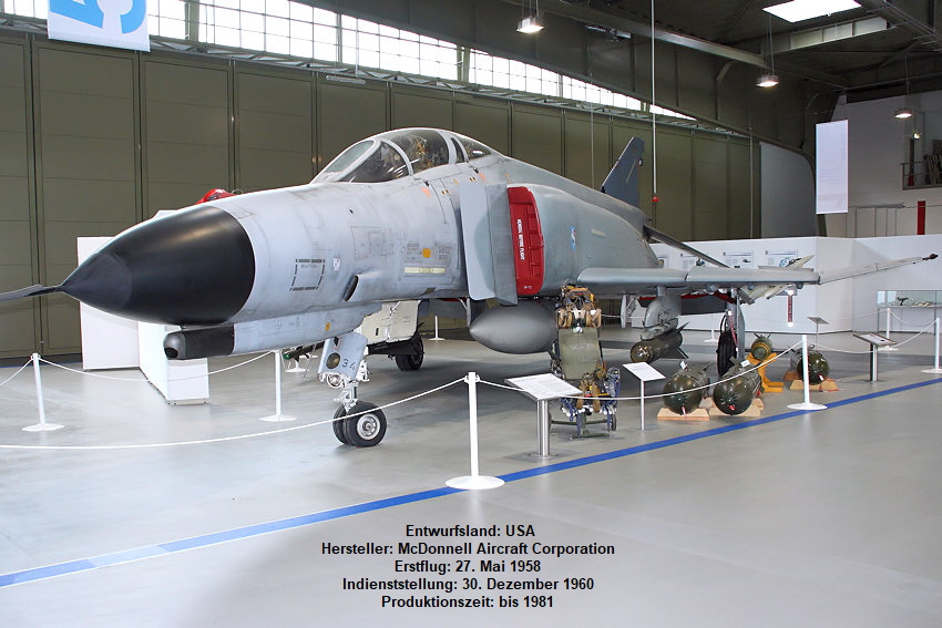 McDonnell Douglas F-4F Phantom II: Kampfflugzeug der Luftwaffe, Erstflug 1958