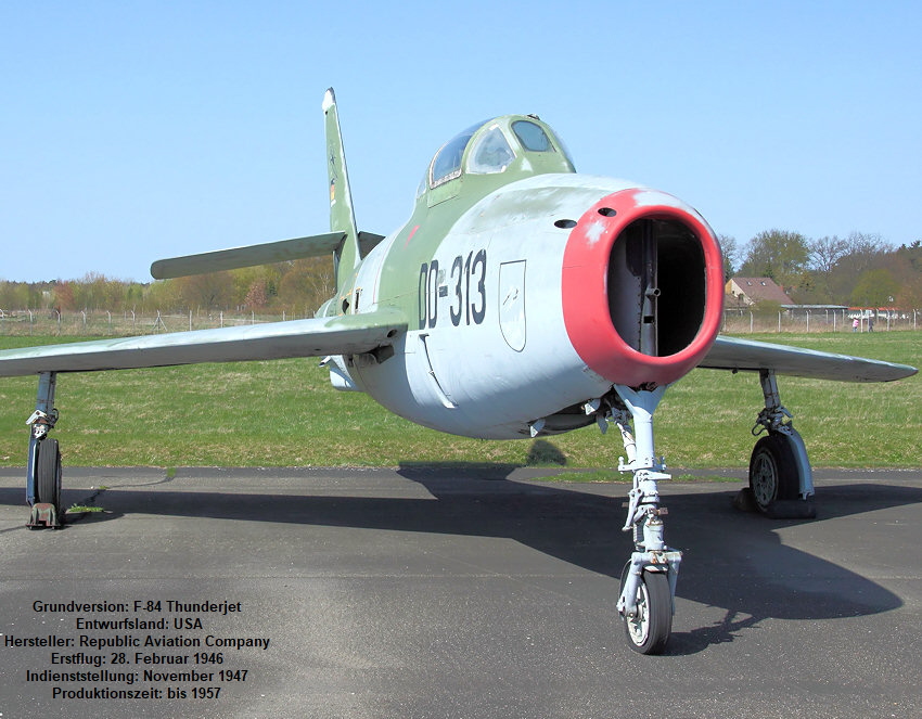 Republic F-84 “Thunderstreak”: Jagdbomber der USA von 1950