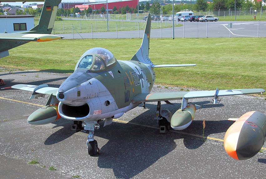 Fiat G-91 R3 Gina - Draufsicht