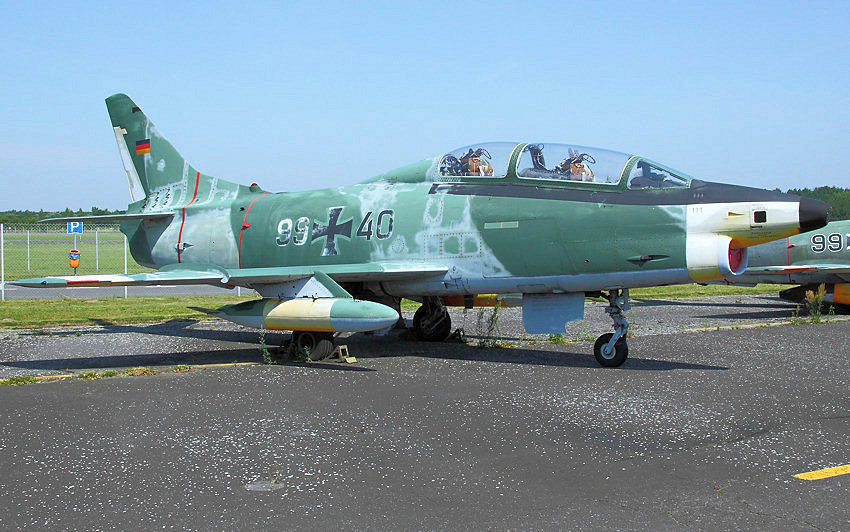Fiat G-91 T3 “Gina”: doppelsitziger Strahltrainer,  Erstflug 31.05.1960