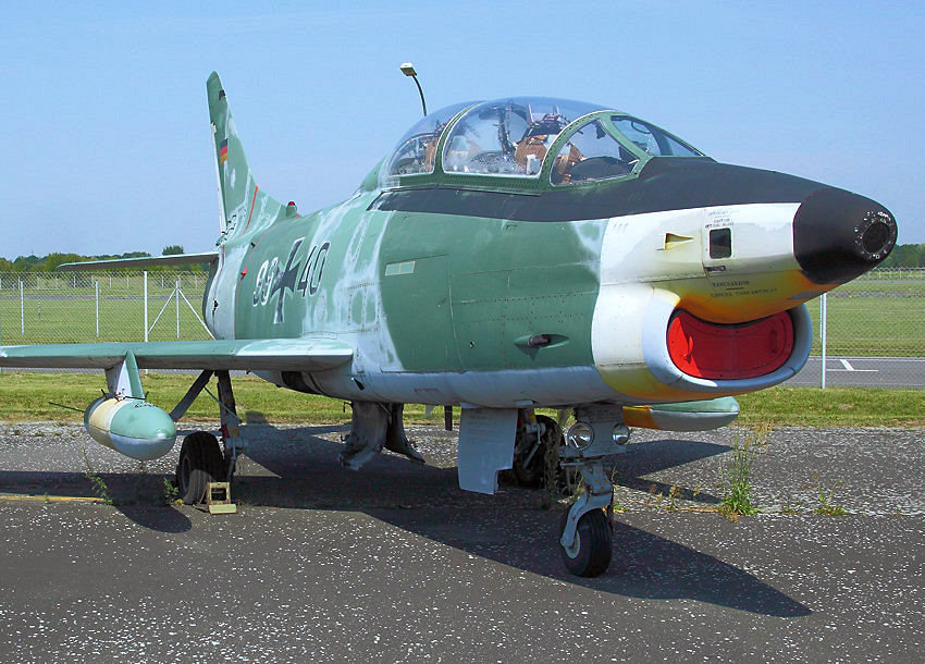 Fiat G-91 T3 “Gina”: doppelsitziger Strahltrainer,  Erstflug 31.05.1960
