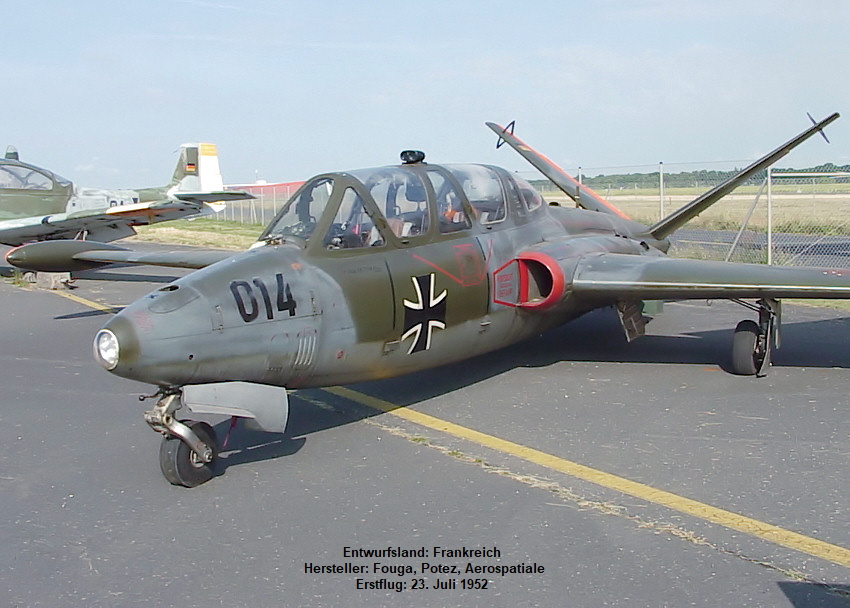 Fouga Magister C.M 170 R: Der erste in Serie gebaute Strahltrainer der Welt