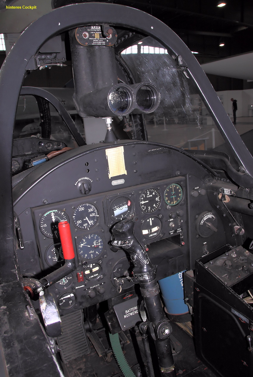Magister Cockpit hinten