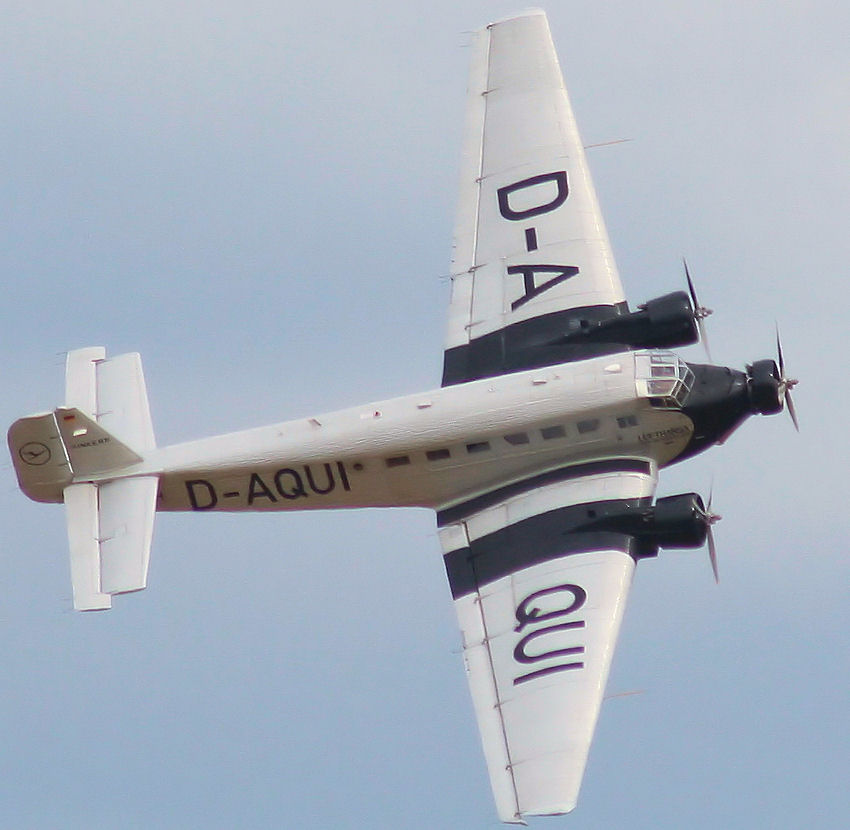 Junkers JU 52 / 3m: Flugansicht