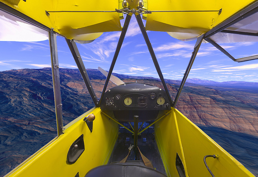 Piper J-3 Cub - Panorama
