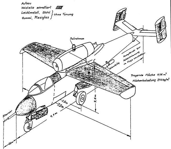 He-162-Skizze