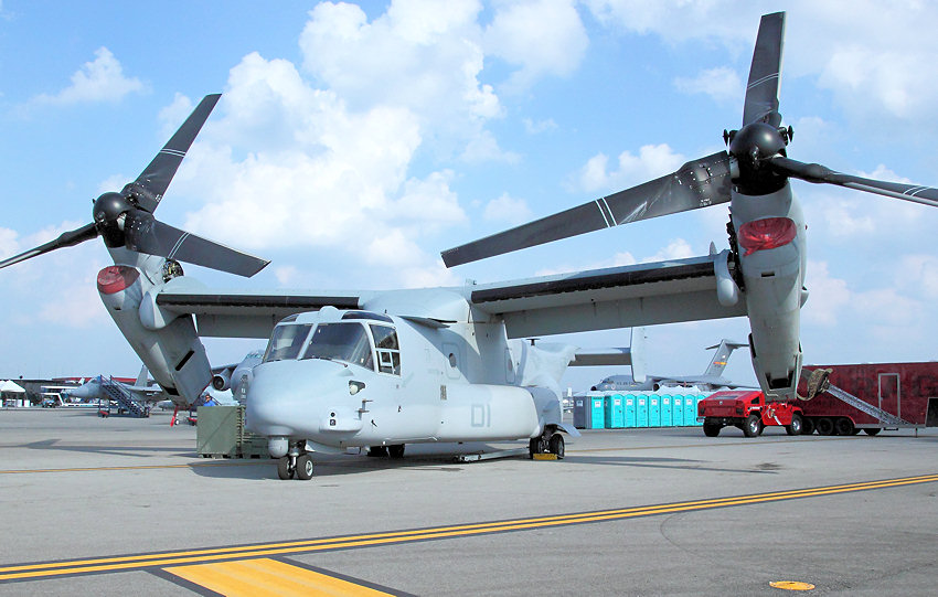 Bell-Boeing V-22 Osprey: Kipprotorflugzeug mit vertikaler Start- und Landefähigkeit