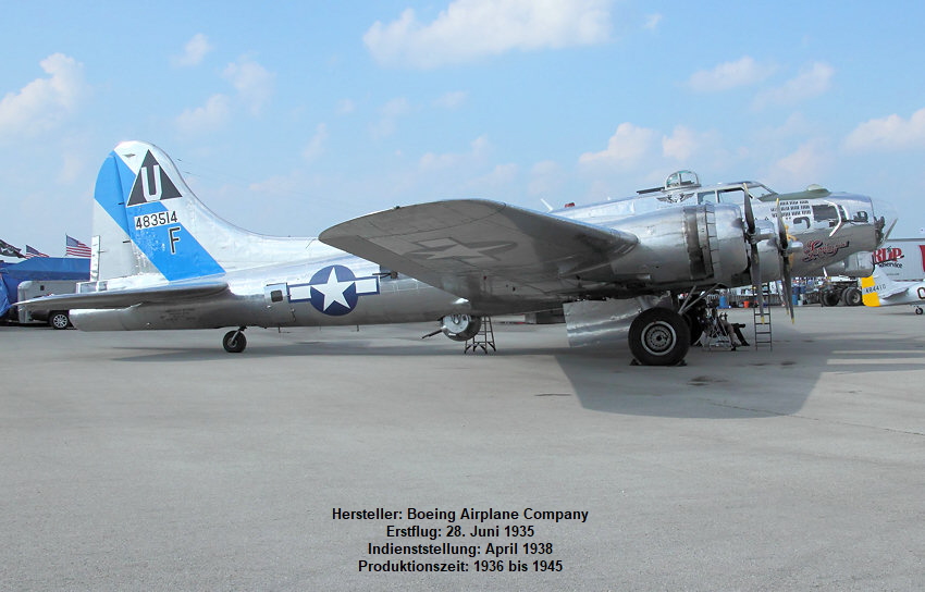Boeing B-17G Flying Fortress: schwerer Bomber der USA im Zweiten Weltkrieg