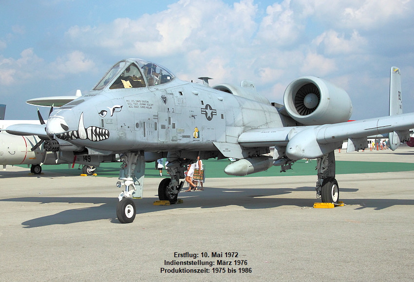 Fairchild Republic A-10 Thunderbolt II: Ist seit 1975 das wichtigste Erdkampfflugzeug der U.S. Air Force