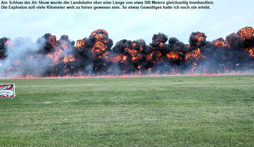 Bombardierung der Landebahn in Dayton / Ohio durch eine Fliegende Festung
