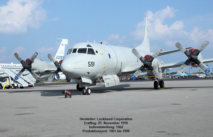Lockheed P-3 Orion: Flugzeug, das weltweit als Seeaufklärer und U-Boot-Jagdflugzeug eingesetzt wird