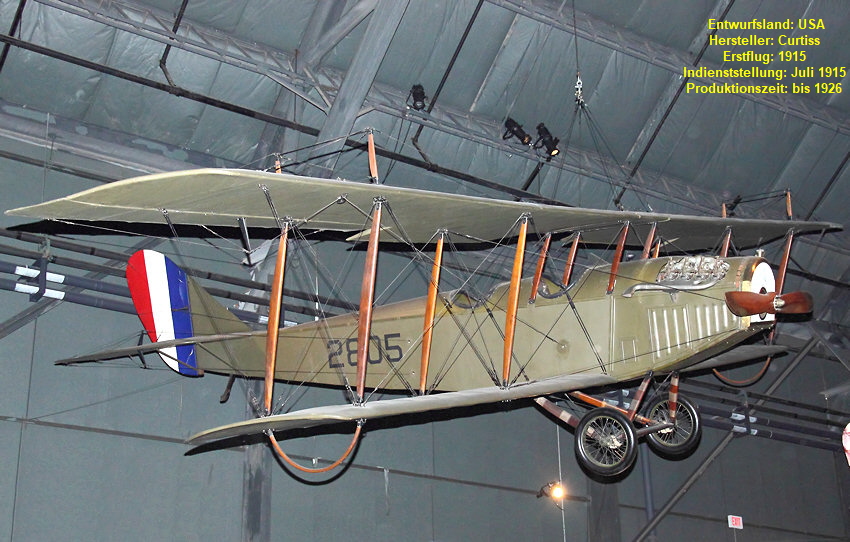 Curtiss JN-4D Jenny: Schulflugzeug während des Ersten Weltkriegs