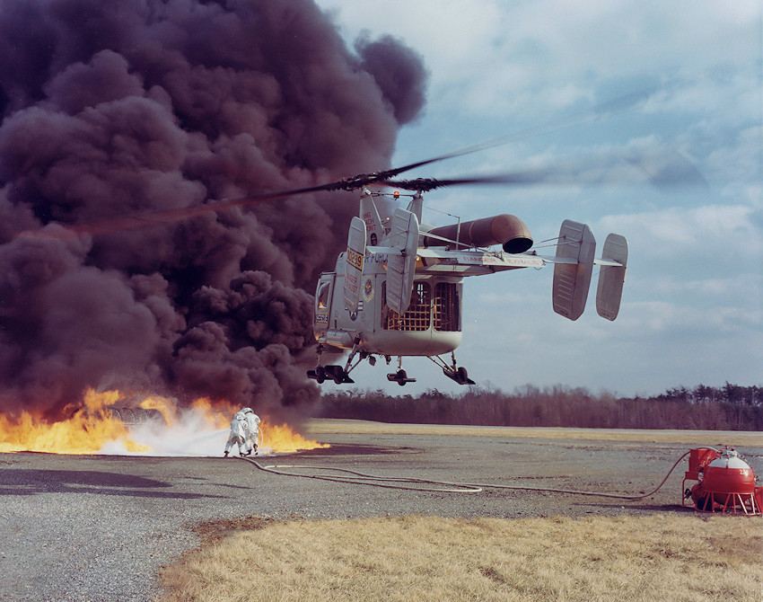Kaman HH-43B - Löscheinsatz