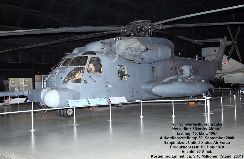 Sikorsky MH-53M Pave Low IV: kampfwertgesteigerte Variante für nächtliche Tiefangriffe auf langen Strecken