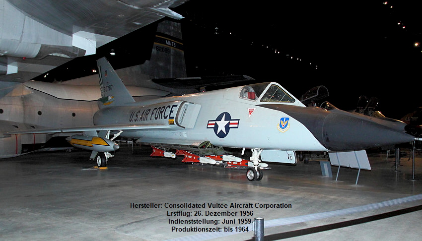 Convair F-106A Delta Dart - Abfangjäger der USA von 1956
