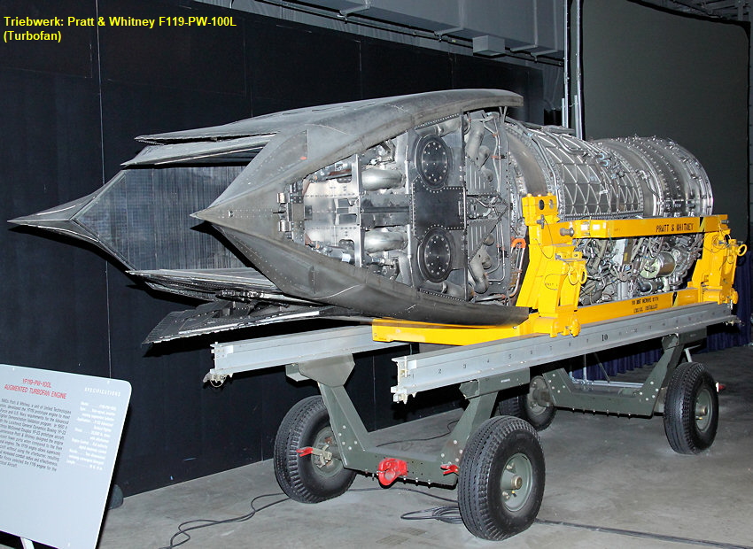 Lockheed Martin F-22 - Triebwerk Pratt & Whitney F119-PW-100L